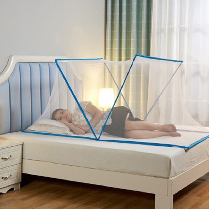 Moustiquaire pliable Portable, tente de lit pliable, couverture anti-moustiques, pour adultes et étudiants