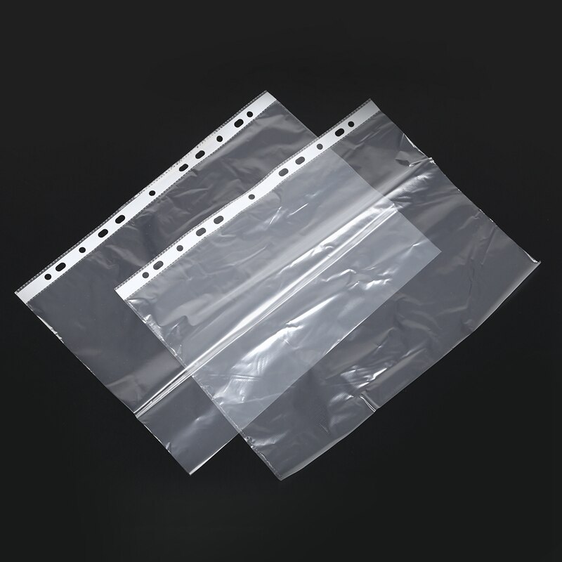 A4 clear plastic punched pockets / wallets / sleeves 200 Pcs