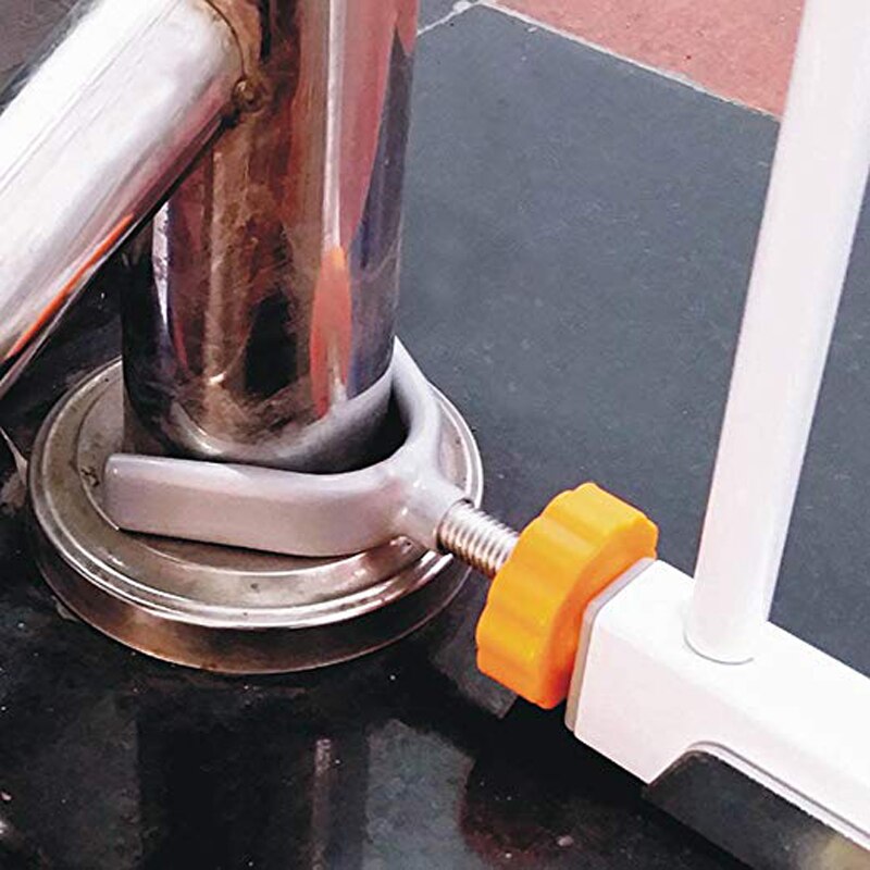 Steel Core Y Shaped Screw Bolt Nut Staircase Fence Fix Pets Baby Safety Sturdy Gate Bar Install Household Secure Accessory Solid