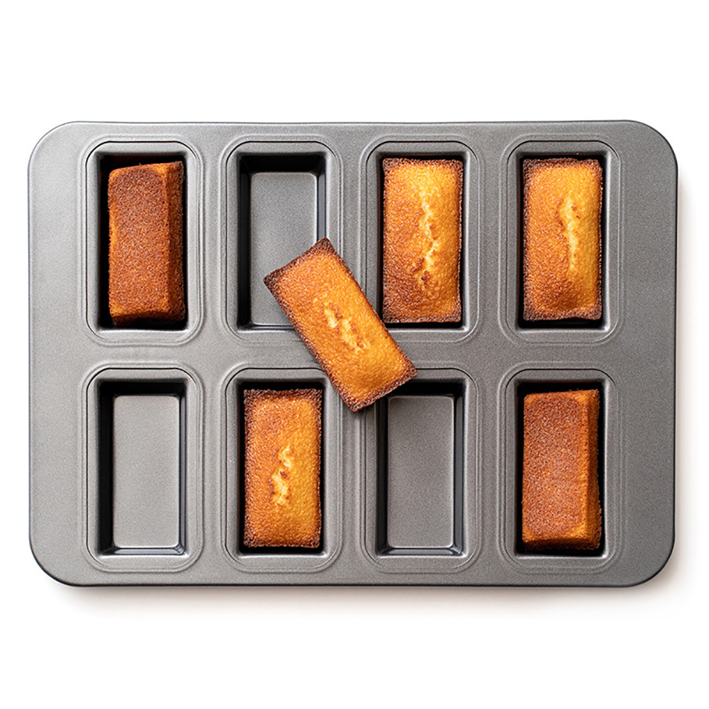 Latas para pan de acero al carbono, Mini molde para muffins, molde para panadería, molde para pastel financiero, bandeja para hornear, accesorios para hornear pan, utensilio de pastelería