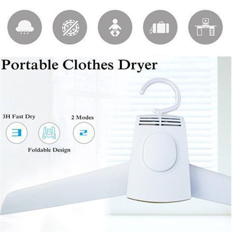 Elektrische Droogrek Smart Drogen Kleerhangers Droger Outdoor Reizen Hangen Wasdroger Draagbare Kleding Schoenen Heater