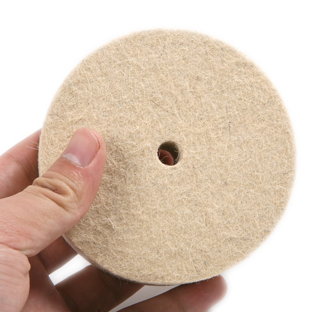 FELT WHEEL POLISHING WHEEL BUFF JEWELRY HARD WOOL BUFFING DISC HOLE DIA 10MM