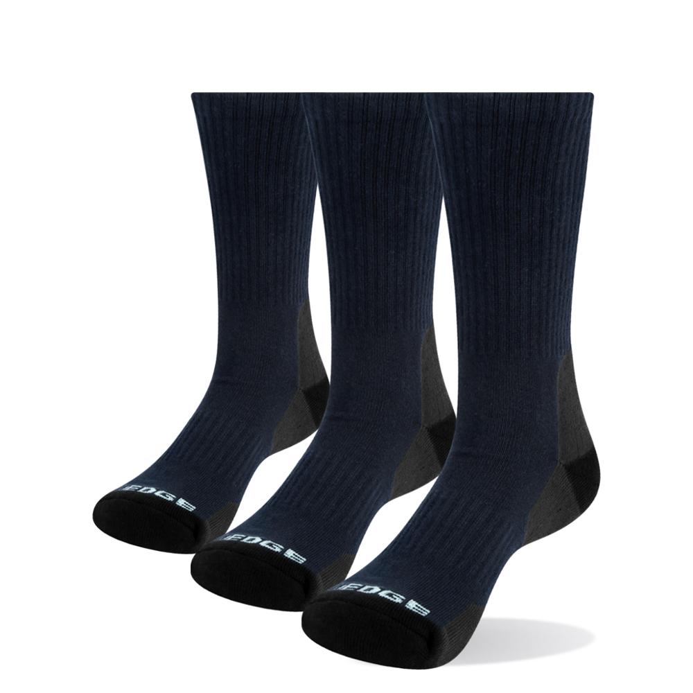 YUEDGE 3 pairs of socks men's black socks white socks formal cotton socks brand breathable work casual socks: 1803BL / L(Men 6.5-9.5 US)