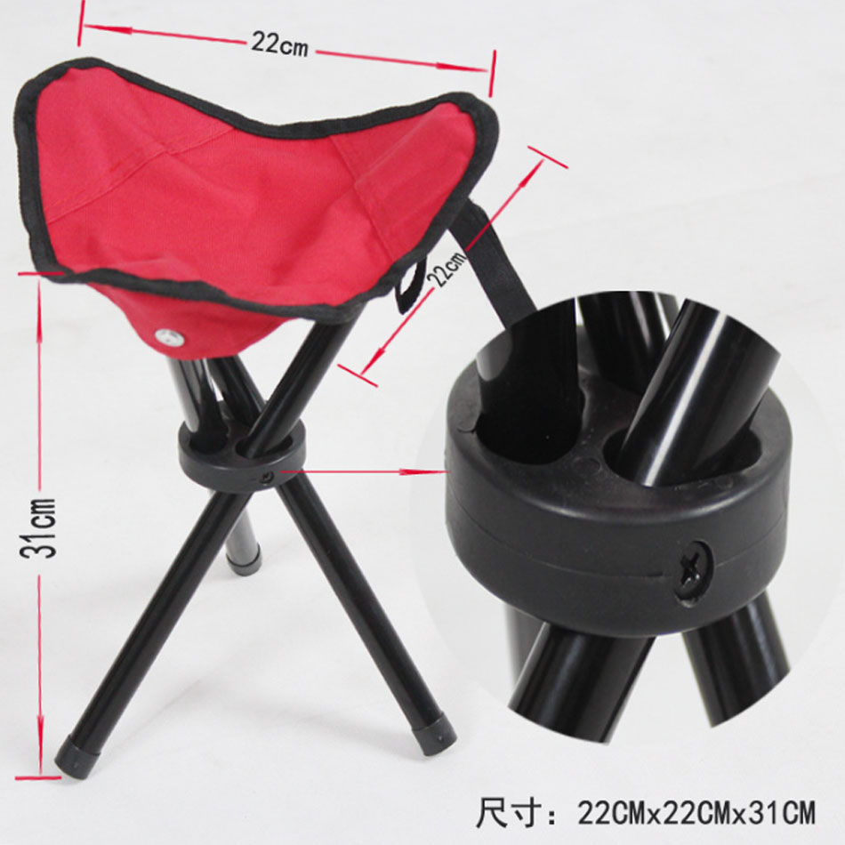 Outdoor Kleine Opvouwbare Driehoekige Kruk Visstoelen Camping Multifunctionele Banken Opvouwbare Krukken Huishoudelijke Dagelijkse Parkstoelen: witte rijst