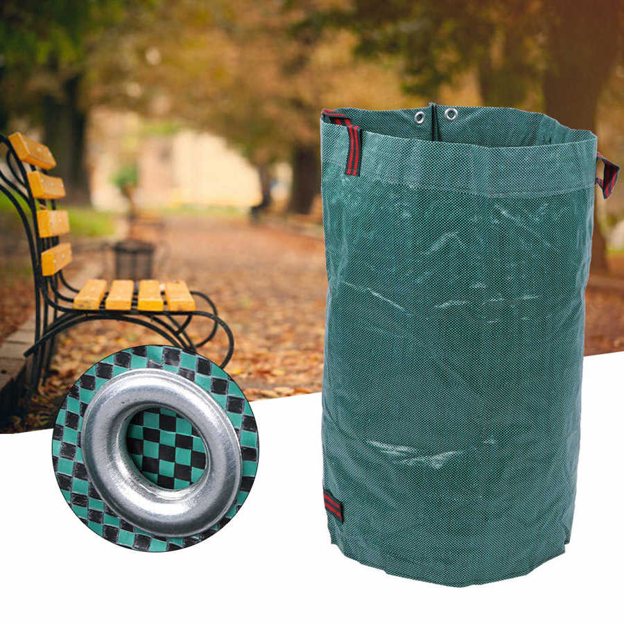 Miljø 2 stk 120l grønne stor kapacitet have parker blomster planter blade opbevaring affaldspose tilbehør 45 x 76cm mørk