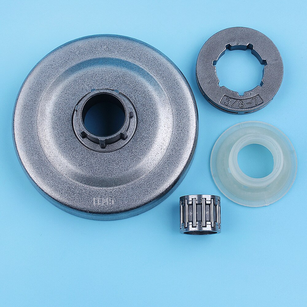 3/8 "Koppeling Drum Velg Tandwiel Lager Wormwiel Kit Voor Husqvarna 445 450 E 445E 450E Kettingzaag 7 Tand drive Onderdeel