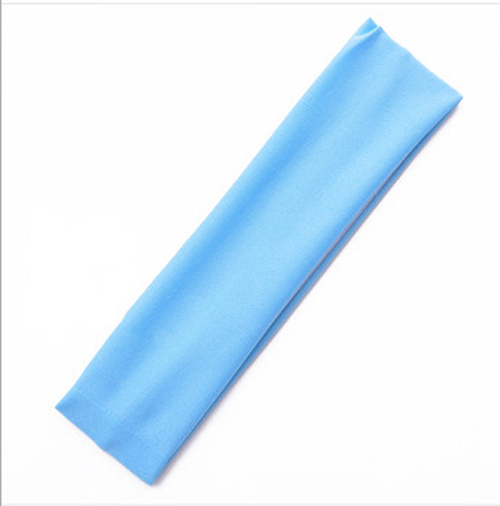 Banda para el sudor Diadema Elasticidad Bandas para el sudor Banda elástica para el cabello Seguridad deportiva Yoga Baloncesto Gimnasio Deporte para hombres y mujeres: Azul