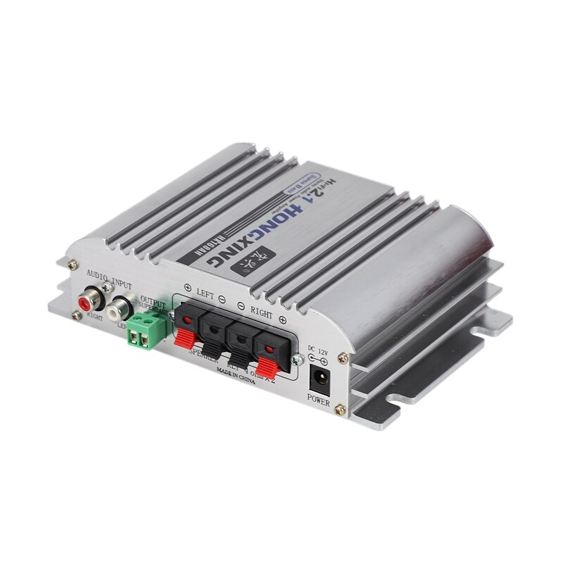 Hongxing 168Ah Car Amplifier Sound Mode Radio Mp3 Speaker Led Hi-Fi 2 Channel Mini Power Player Support Cd Dvd For Auto Motorcyc: Default Title