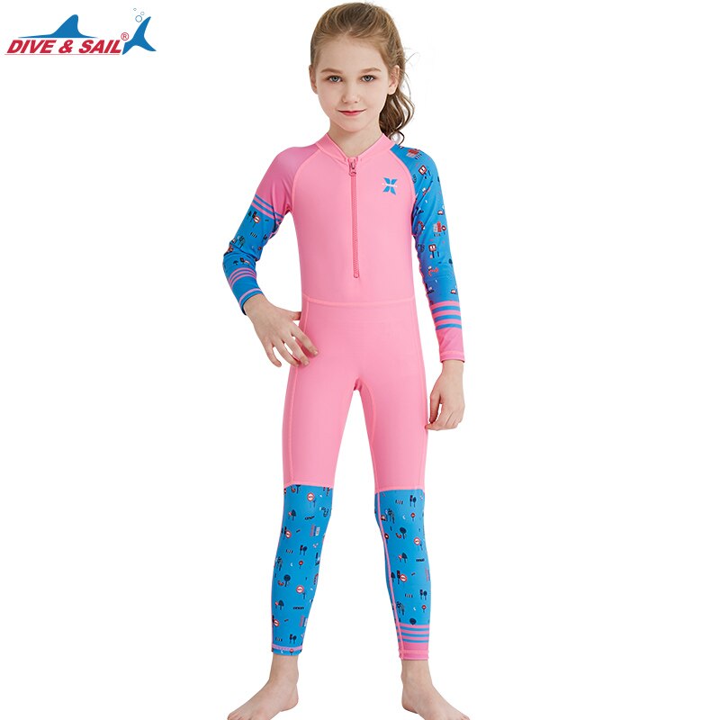 Lycra Dive Skin Wetsuit for Kids Boys Girls One Piece Swimsuit Full Body Sun UV Protection UPF 50+ Swimwear Bath Suit Children: LS-18822B / XXL