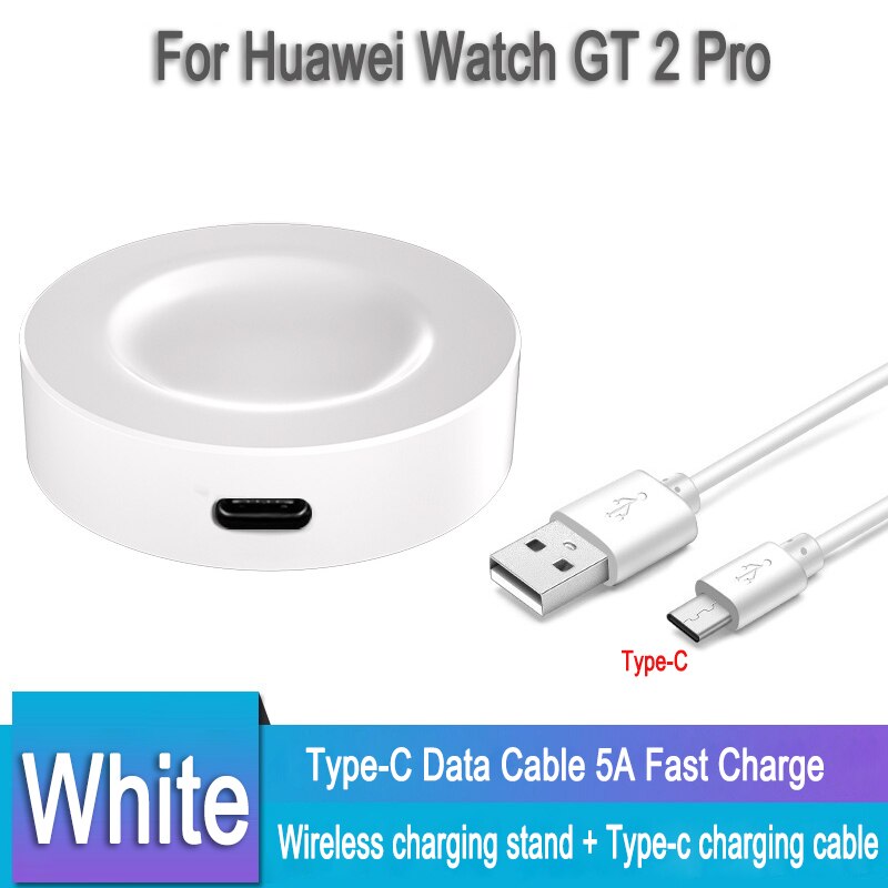 Usb Magnetische Oplaadkabel Voor Huawei Horloge Gt 2 Pro Ecg Draadloze Snelle Lading Type-C Data Lijn 5A super Snel Opladen Datalijn