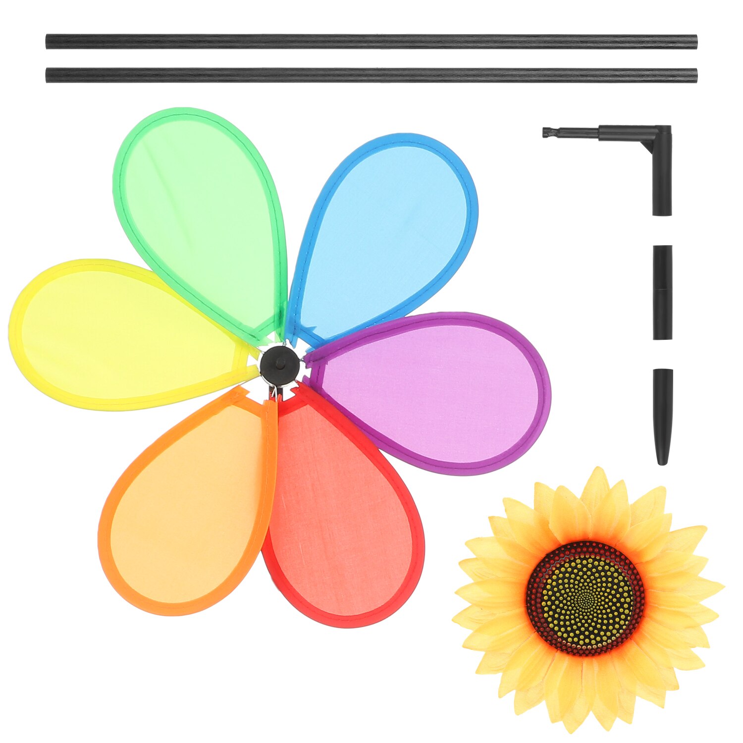 Zonnebloem Windmolen Kleurrijke Wind Spinner Home Garden Decor Yard Outdoor Decoratie Kinderen Speelgoed