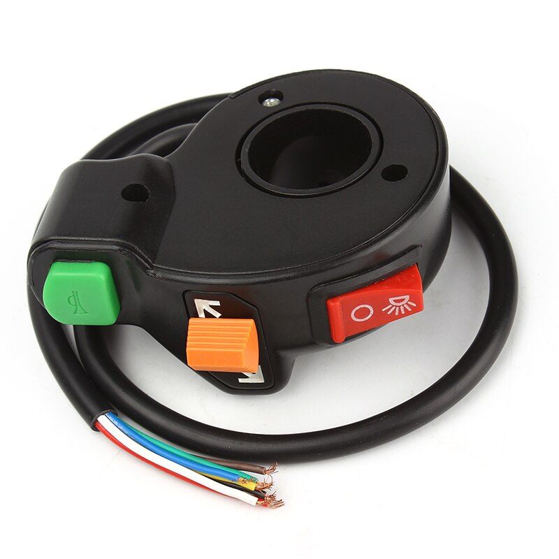 3 en 1 7/8 pouces phares/clignotants/klaxon interrupteur marche-arrêt universel moto Scooter saleté ATV guidon commutateur