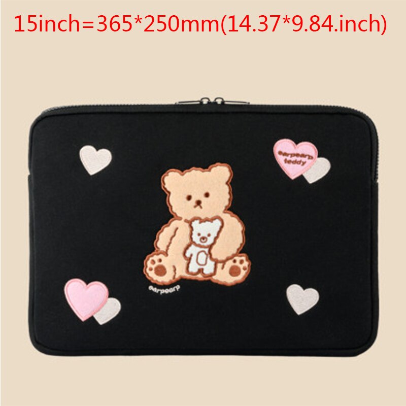 Cotton Bear torby do przechowywania laptopa na rękaw 11/13 cala dla Macbook Air Pro 13 15 torebka na komputer teczka torba na notebooka