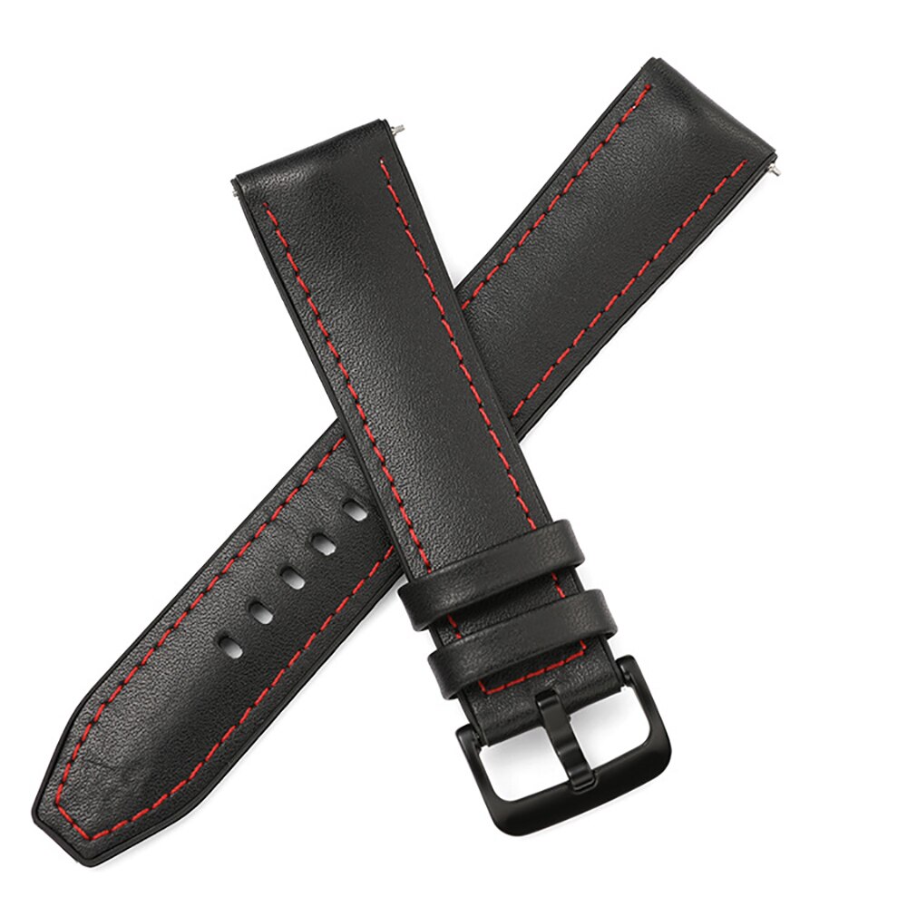 Pulsera de silicona de cuero para Amazfit GTR, correa de muñeca de 47mm para Xiaomi Amazfit Pace / Stratos 1 2 3 / GTR2 / GTR 2e