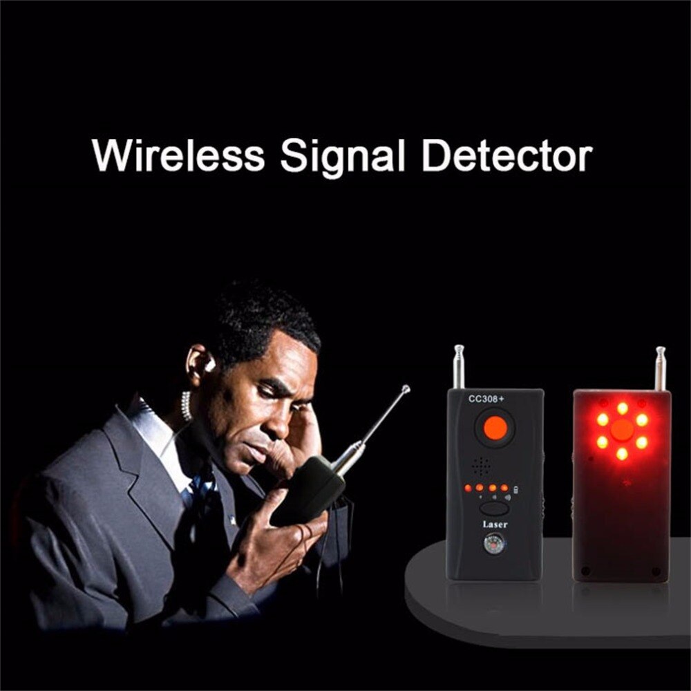 kebidumei CC308+ Multi Wireless Camera Lens Signal Detector Radio Wave Signal Detect Camera Full-range WiFi RF GSM Device Finder
