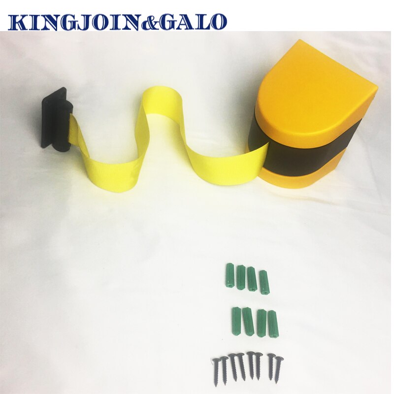 10m Belt Wall Amount Retractable Barrier Tape Safety For Warehouse Workshop Crowed Control Colorful Optional