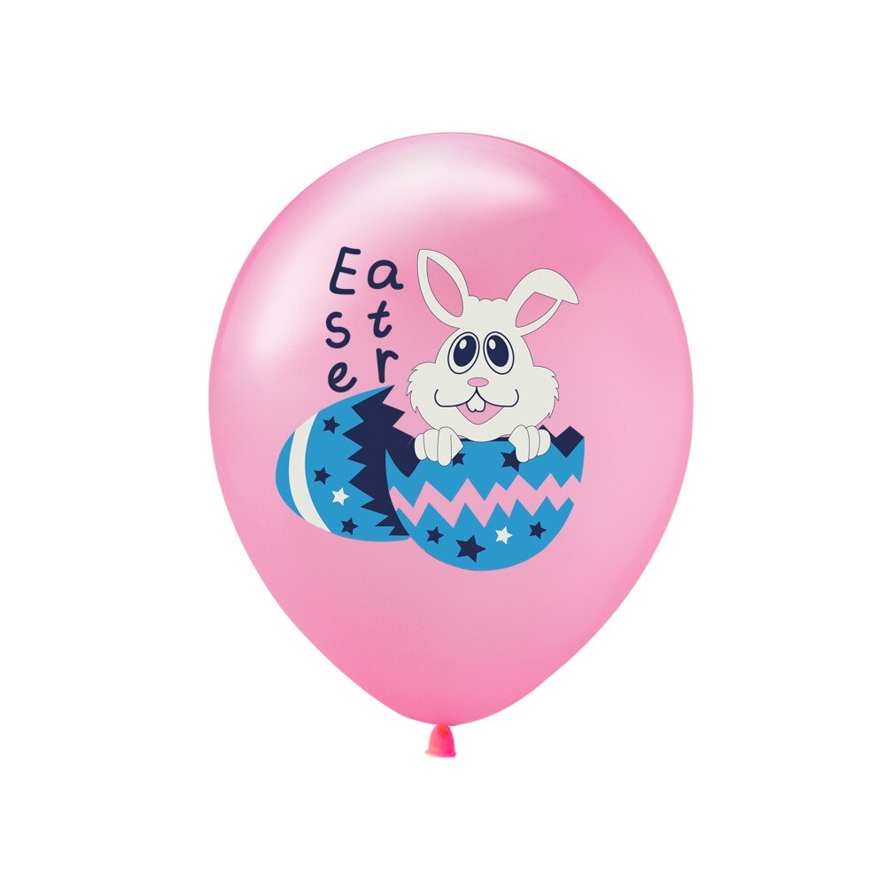 100Pcs 12Inch Happy Easter Latex Ballon Leuke Paasei Konijn Bunny Ballonnen Voor Kinderen Verjaardag Pasen Party Decor baby Douche