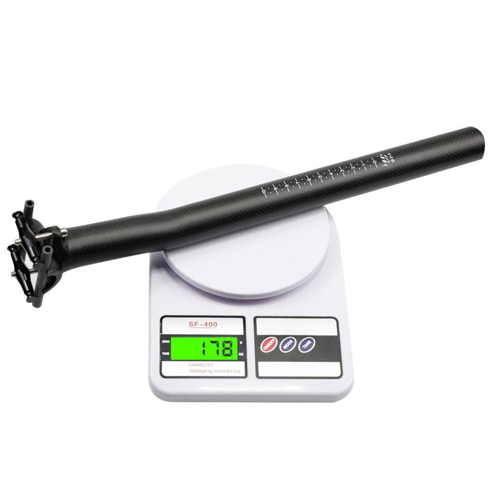 Carbon Fiber Bike Seat Post Bicycle SeatPost Bicycle Seat Tube for Road Bike 27.2 / 31.6*350mm/400mm