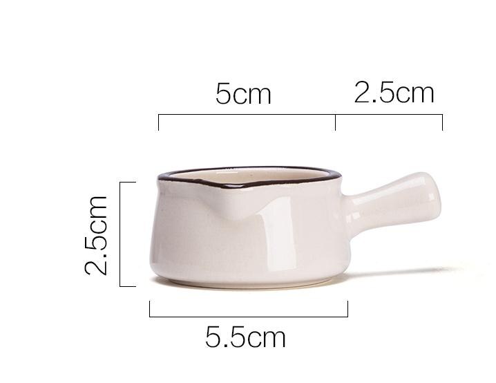 Jarra cerámica para leche japonesa, jarra de condimentos, suministros de cocina casera, vajilla, utensilios de condimentos: E