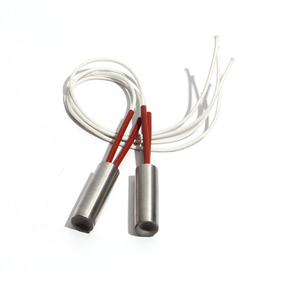 Tube chauffant électrique cylindrique 304SUS, 5 pièces, 20mm de diamètre, 50 ~ 60mm de longueur, double radiateur tubulaire à une tête, 310/320/340/360/370W