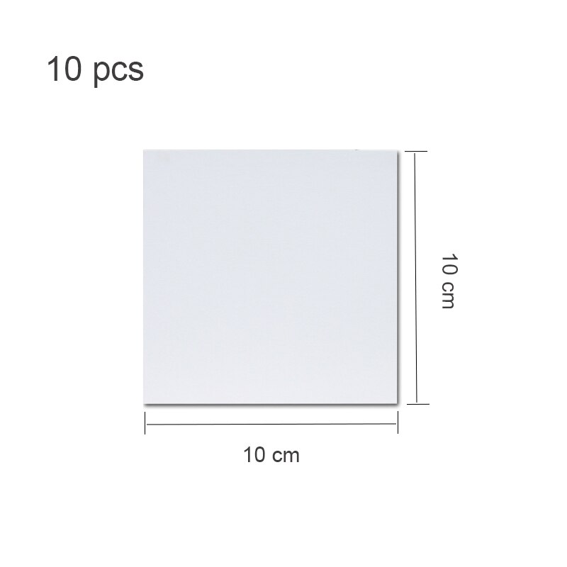 10 stk maleri lerret panel bord dyp super verdi pakke til olje &amp; akrylmaling oljemaling bord kunst forsyninger: Størrelse 1