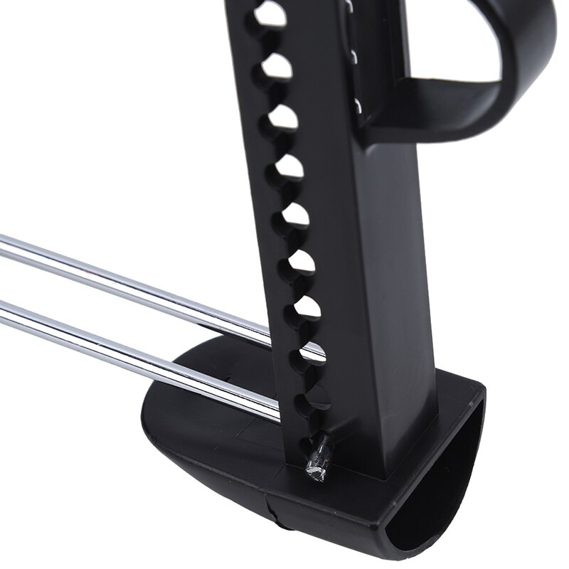 Zapatero de plástico práctico para hombre y mujer, longitud ajustable, organizador de calzado, 1 par