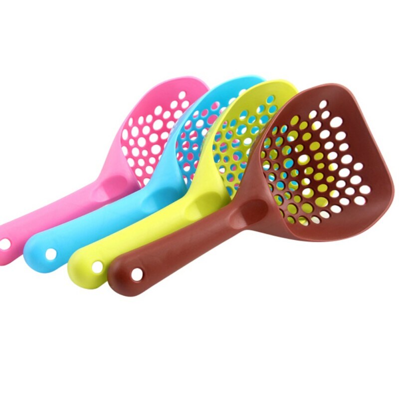 Aankomst Kitten Zand Hond Afval Scooper Schop Plastic Kattenbakvulling Scoop Schoon Toilet Tool Voor Pet Hond Kat Willekeurige kleur