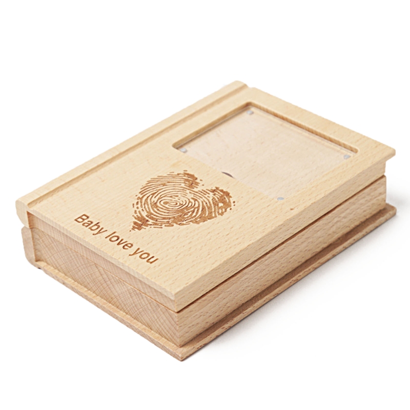 Baby Tooth Storage Box Wooden Milk Teeth Memory Organizer Keepsake Box for Children Boys Girls Souvenirs: Love Heart