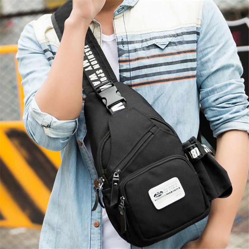 YUFANG Male Sling Bag Oxford Men Messenger Bags Brand Chest Pack Multifunctional Small Travel Bag