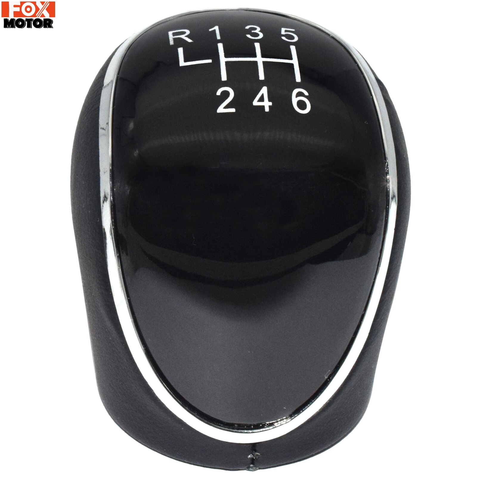 6 Speed Gear Shift Knob For Ford Mondeo Mk4 S-Max C-Max Focus Mk2 Kuga Leather Shifter Lever Arm Headball Car Accessories