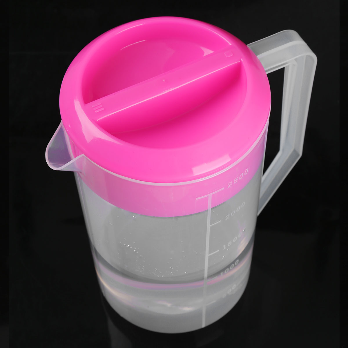 Jarra para agua fría de plástico de grado alimenticio, jarra transparente con tapa, a prueba de fugas, para agua, hielo, té y zumo