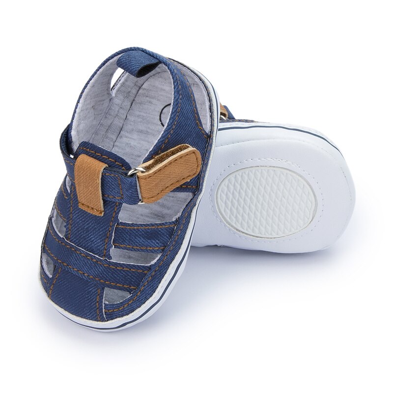 Baby Sandalen Pasgeboren Baby Meisjes Jongens Schoenen Effen Kleur Toevallige Katoen Platte Zachte Antislip Ademend Peuter Eerste Wandelaars 0-18M