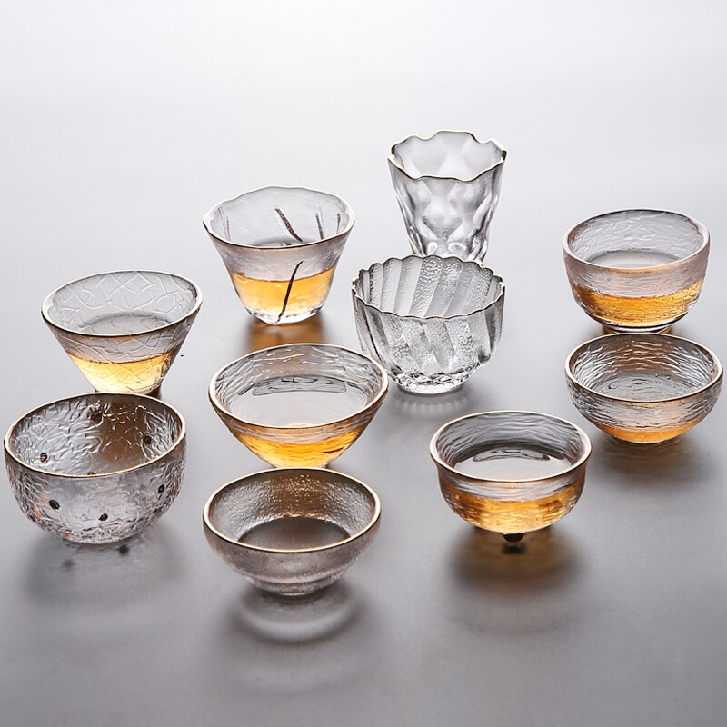 Tangpin varmebestandig gjennomsiktig glass tekopp til te glass tekopp kung fu kopp