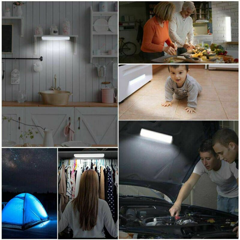 10 LED Motion Sensor Closet Light Wireless Night Cabinet Battery Powered