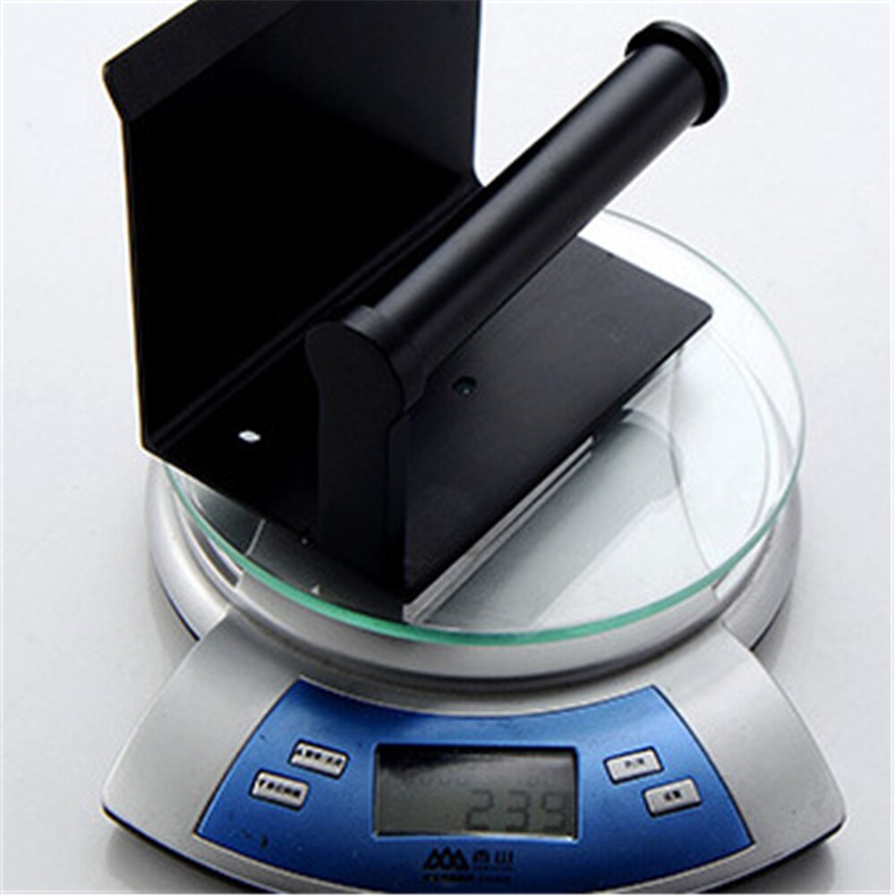 Wall Mounted Tissue Rack Mobile Phone Storage Shelf Black Free Punch Kitchen Double Axis Rag Roll Paper Square Organizer Holder