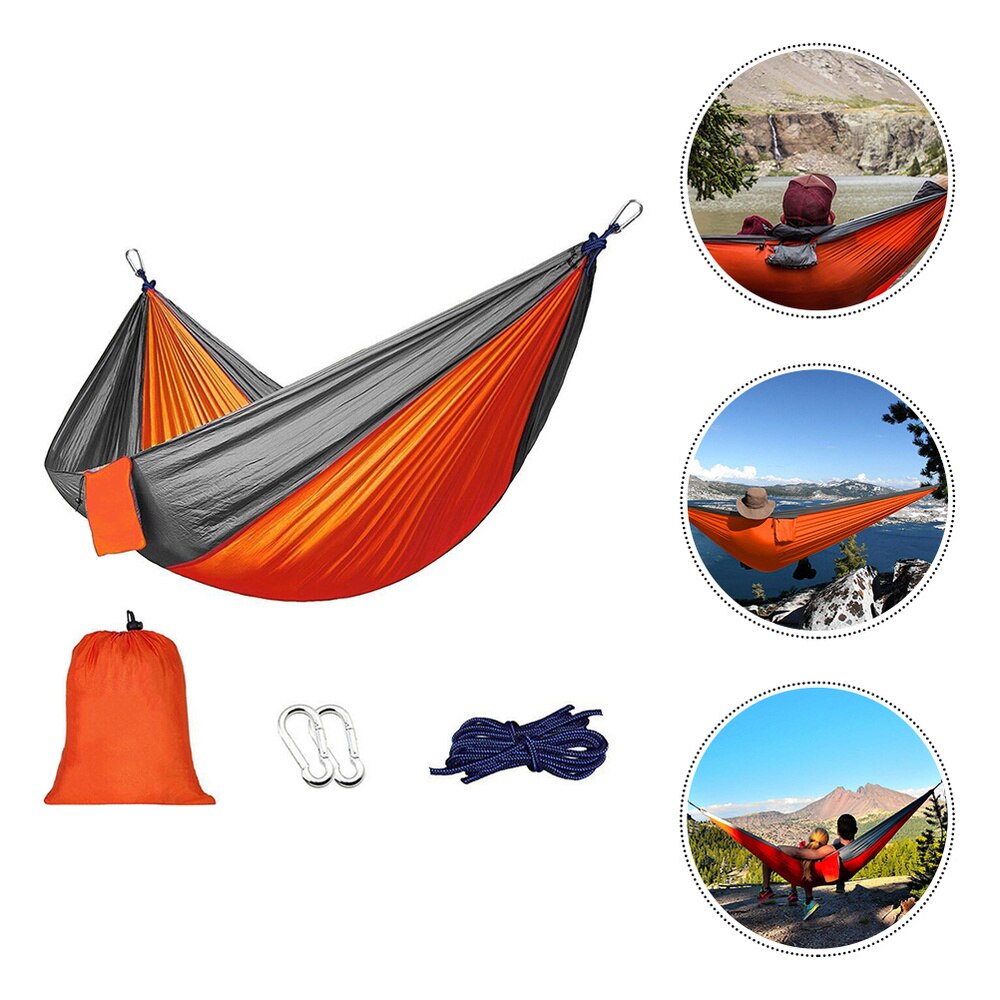 Outdoor Travel Hammock Portable Double Camping Hammock with Tree Straps