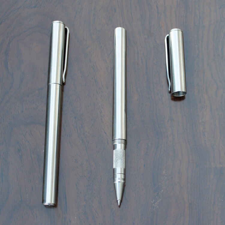 1 Piece Pure 304 Stainless Steel Writing Pen Business Office Signature Pen