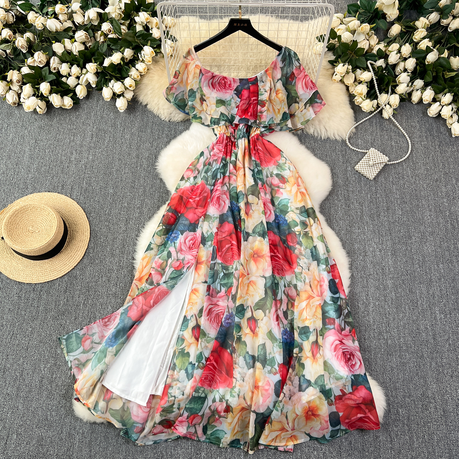 sachin and babi light blue dress summer korean style womens chiffon dress sweet fairy