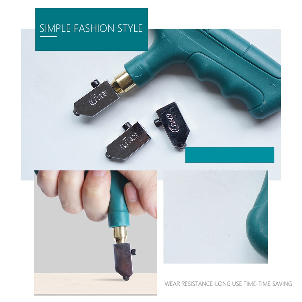 Portable Glass Tile Opener Hand-Held Large Wheel Ceramic Tile Glass Cutter Multi-function Glass Roller Cutter