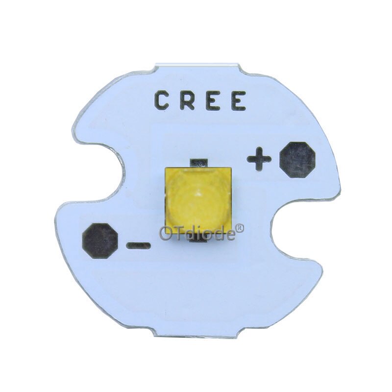 Cree xpl 2 xpl 2 10w høyeffekts ledet emitter kjølig hvit diode 16/20mm pcb +17mm/22mm dc3.6v sjåfør til sopt lommelykt deler gjør det selv