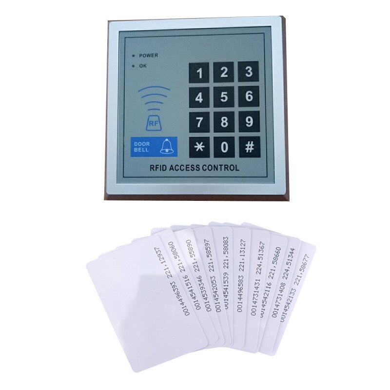 RFID 125KHz Proximity Entry Door Lock Access Control System ID card Capacity 2000 cards home security: with 10 ID card