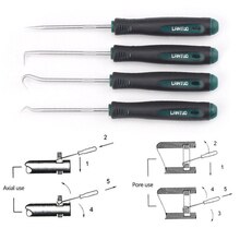 4pcs Pick Hook Set Durable Extra Long O-Ring and Seal Remover Craft Hobby Tool Color Randomly 1 set oil seal screwdriver