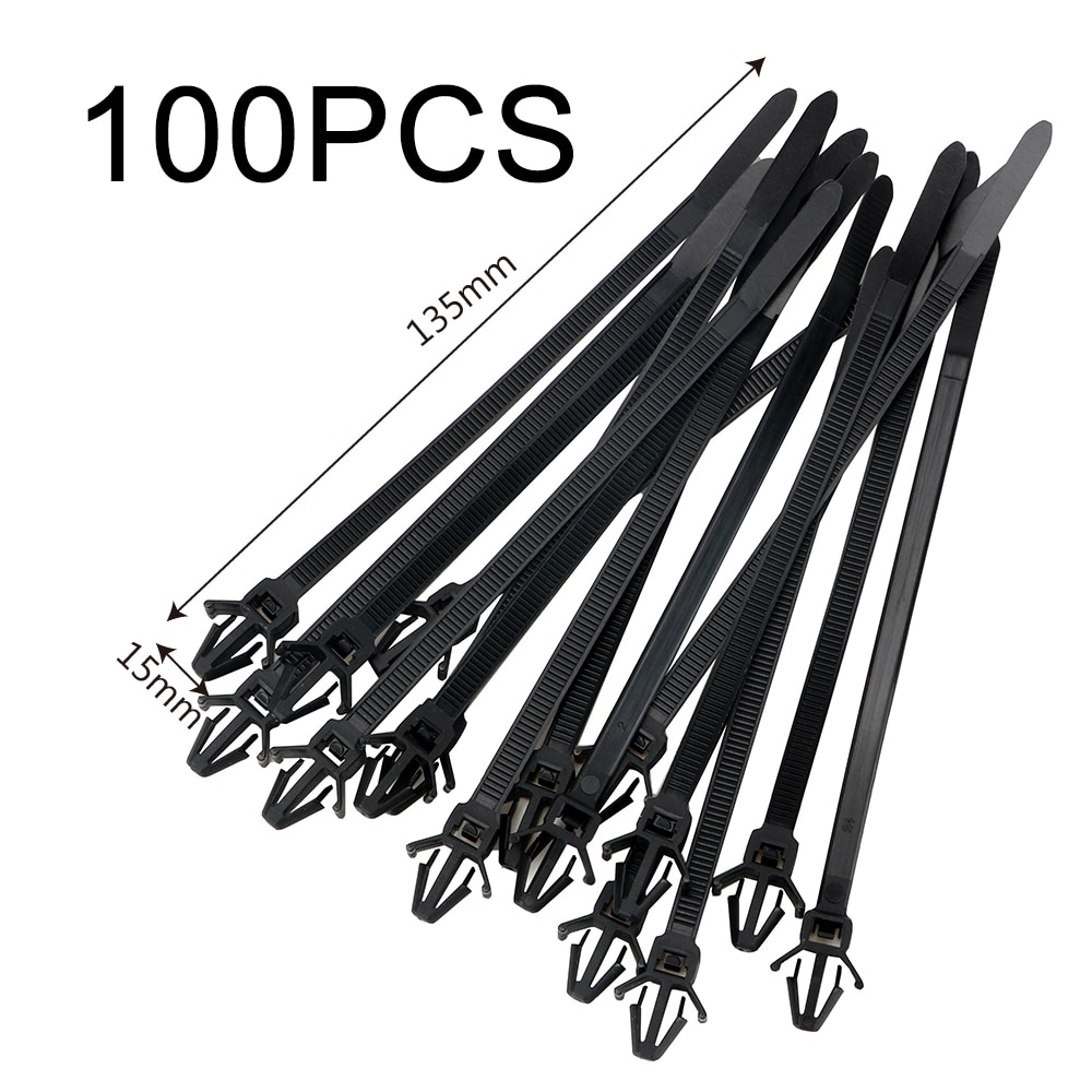 Wire Harness Fastener Cable Ties Management Cable Clamp Clips Car Wire Organizers For Car Corrugated Pipe Car-styling