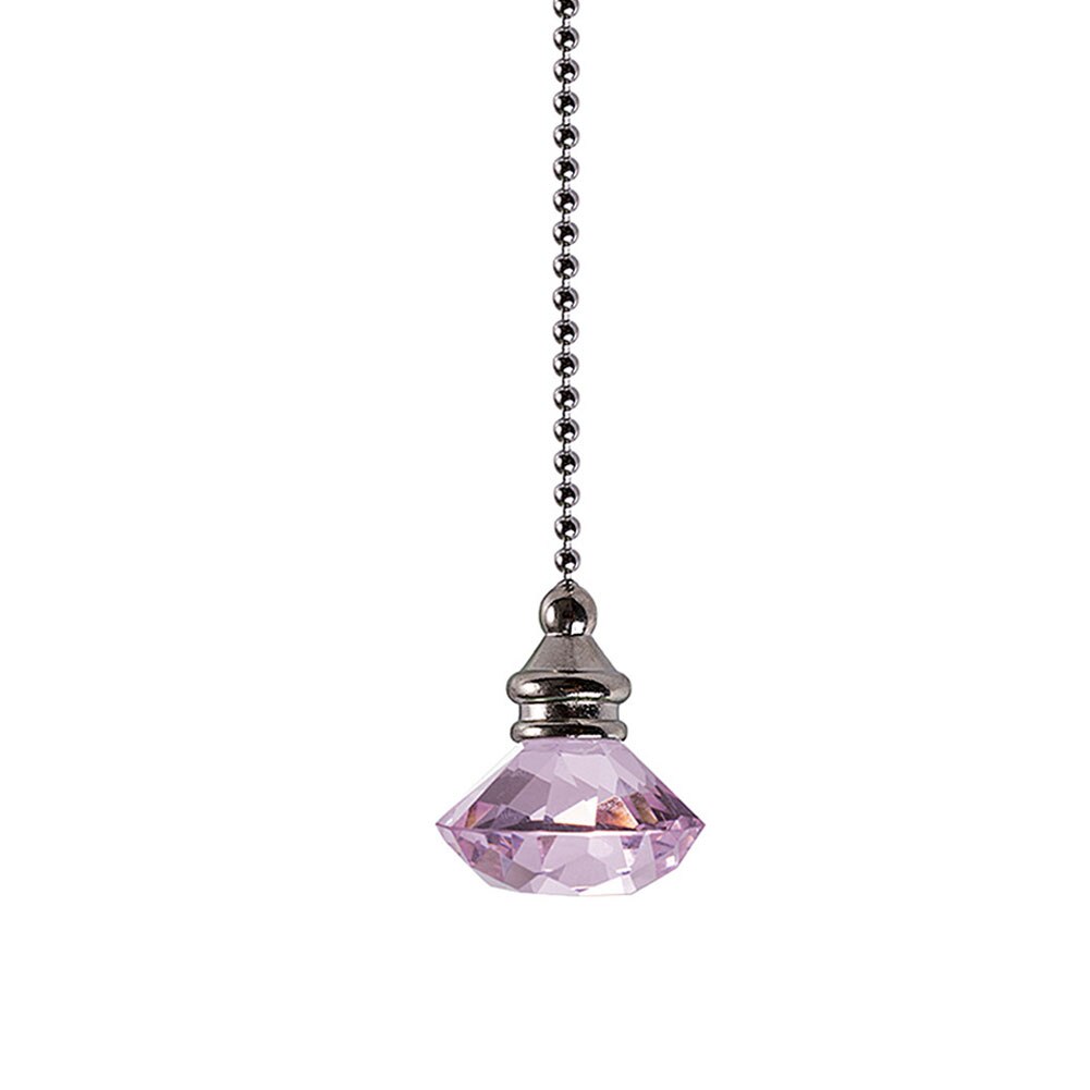 Prism Pull Chain Extension Styling Hanging Ceiling Fan Desk Light Home Decor Wedding Dazzling Crystal Clear Pendant Craft