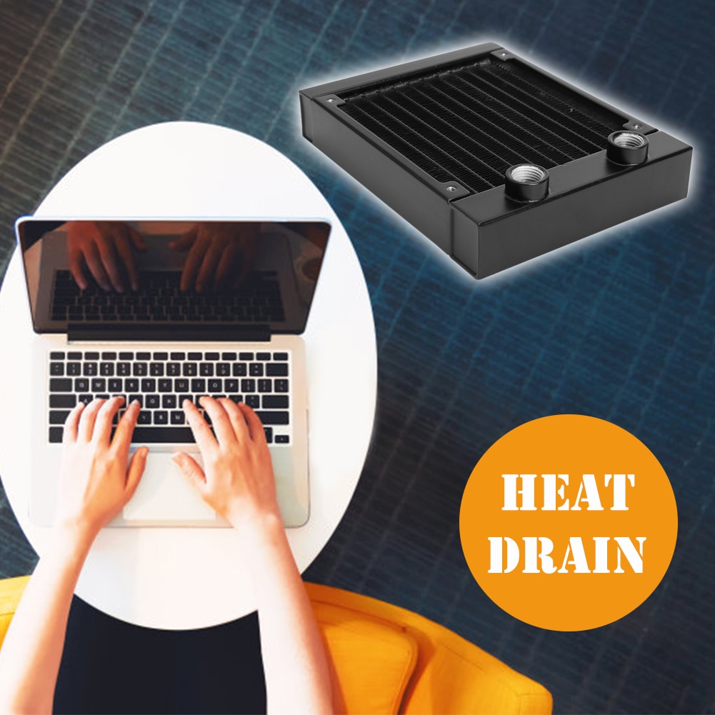 120mm/240mm/360mm PC Cooler Water Cooling 12 Tubes Aluminum Radiator CPU Heat Sink Exchanger for computer water cooling