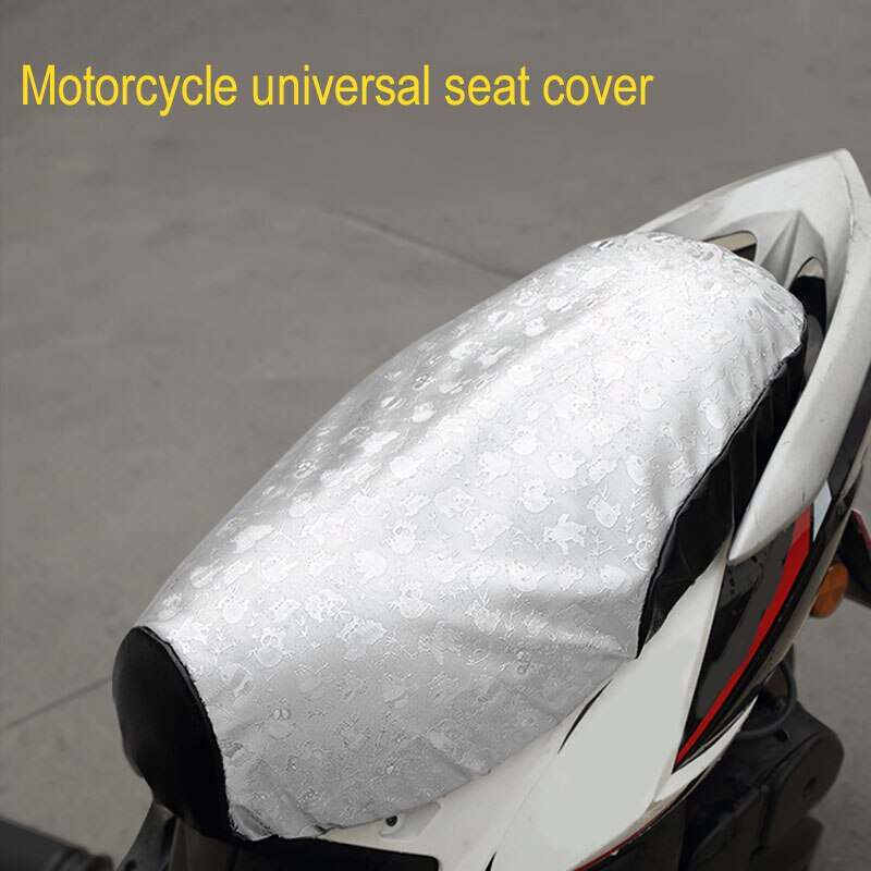 Vehemo Pu Leer Motorfiets Seat Cover Pads Zon Bescherming Voor Heatproof Duurzaam Anti-Slip Scooter Voor Ventilatie