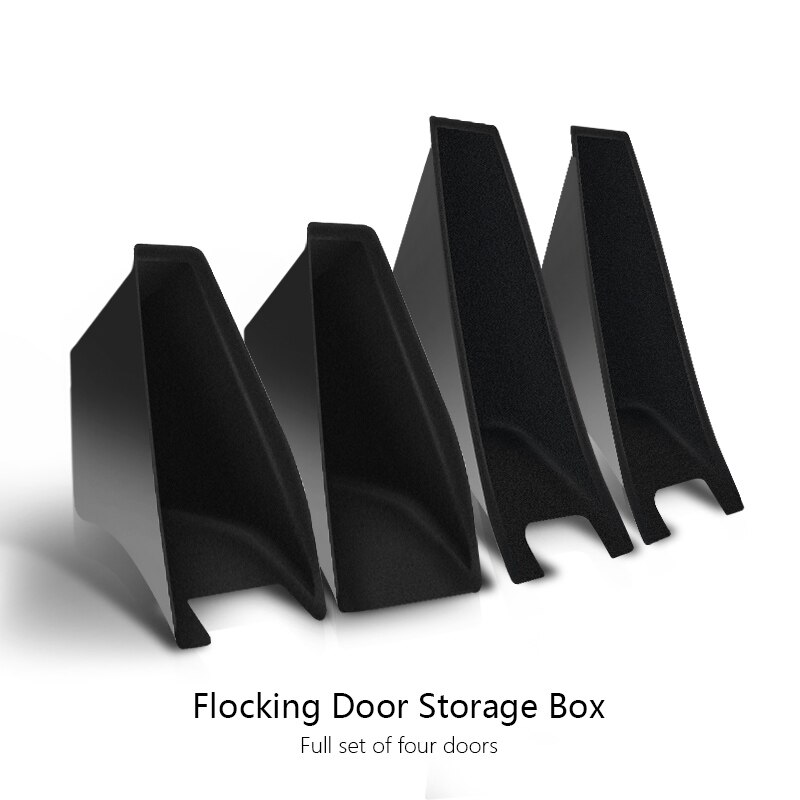 Used For Tesla Model 3 car door storage box car interior accessories: Four doors 0304