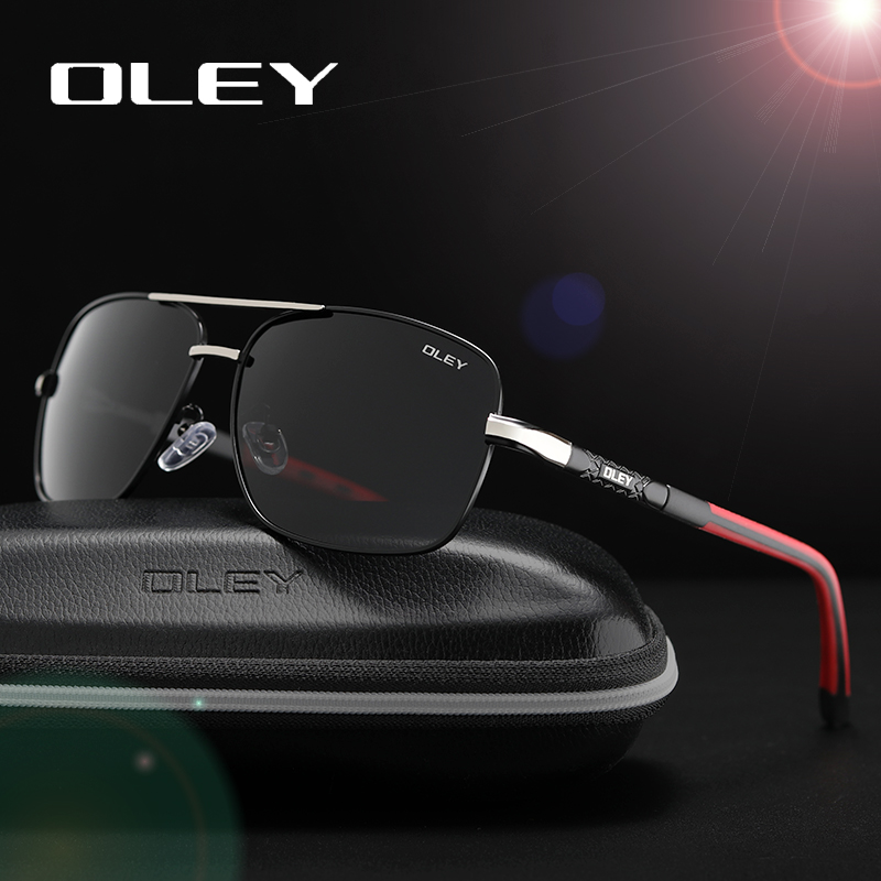 OLEY Polarisierte Sonnenbrille Männer Neue Augen Schützen Sonnenbrille Mit Zubehör Unisex fahren brille oculos de sol