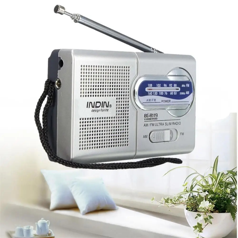 BC-R119 Radio AM FM Przenośne radio na baterie Najlepszy odbiór Najdłuższa trwałość W przypadku awaryjnego huraganu Bieganie do domu