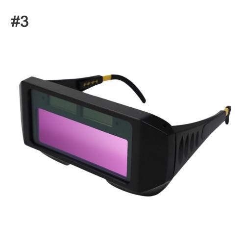Solar Powered Auto Darkening Electric Welding Glasses Anti-UV Protective Lens Goggles Eyewear Welding Helmet Cap for Soldering: 3